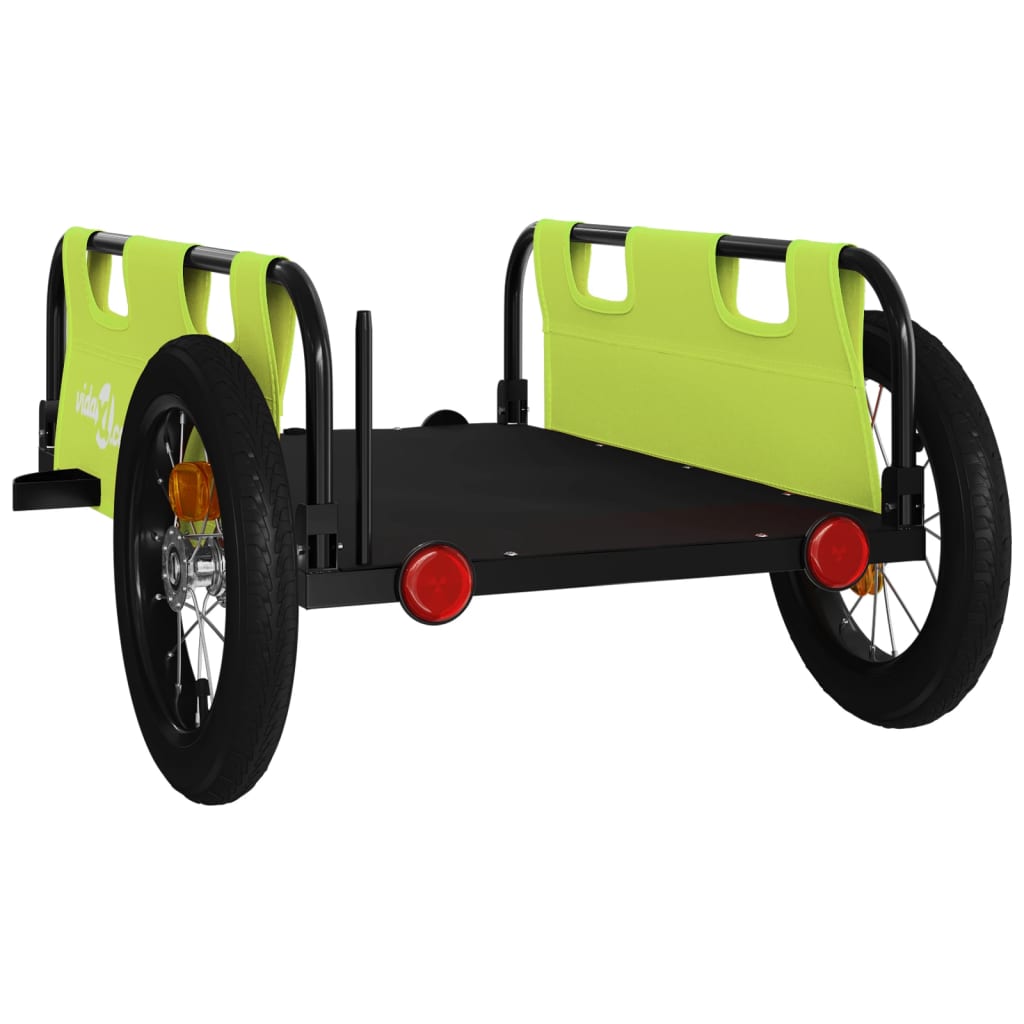 Fahrradanhänger Orange Oxford-Gewebe und Eisen
