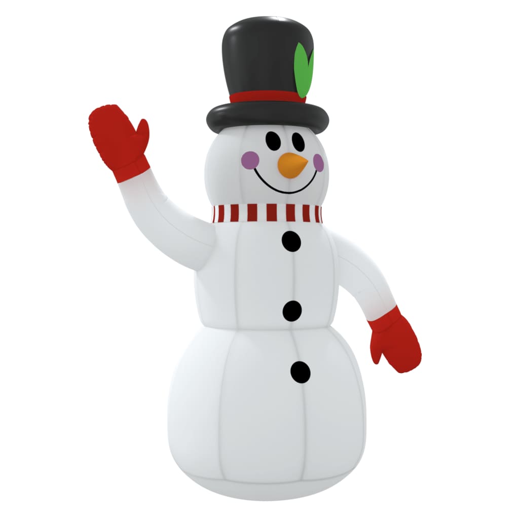 Aufblasbarer Schneemann mit LEDs 455 cm