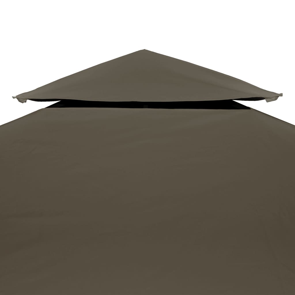 Pavillon-Dachplane mit Kaminabzug 310 g/m² 4x3 m Blau