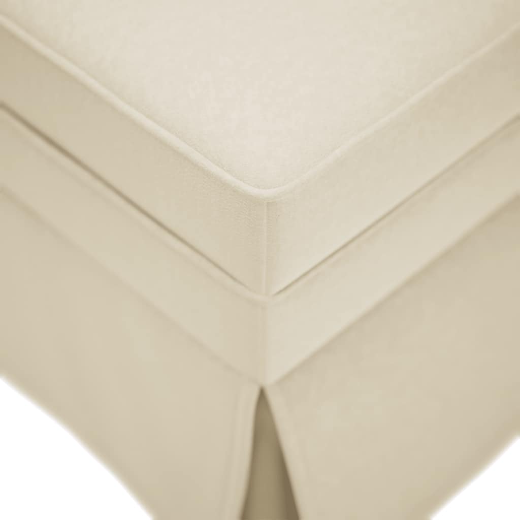 Chaiselongue mit Nackenrolle und Rechter Armlehne Blau Samt