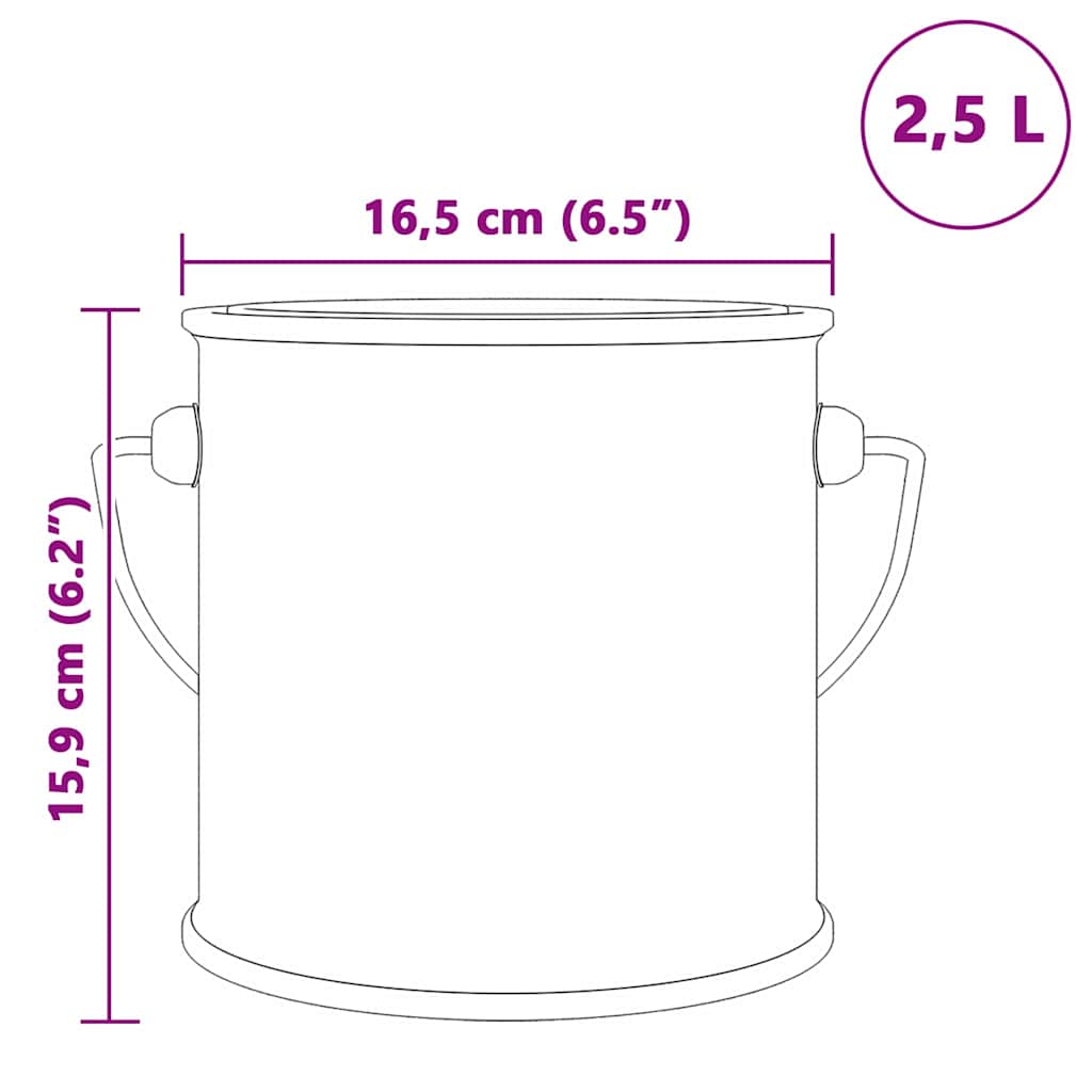 Holzfarbe Schwarz 2,5 L Wanddruck