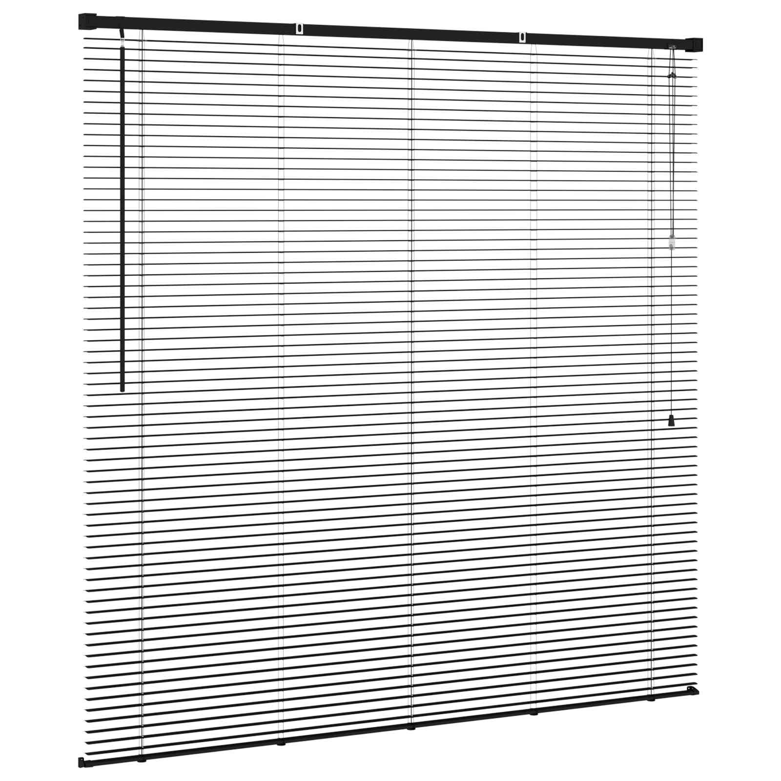 Jalousie Silber Grau 150 x 40 cm 25 mm PVC