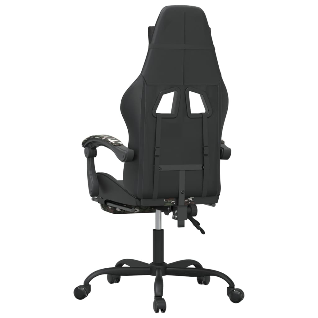 Gaming-Stuhl Drehbar Schwarz und Blau Kunstleder