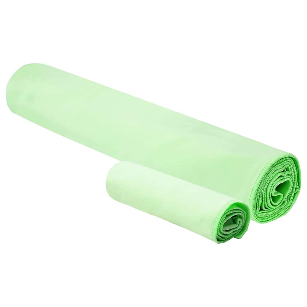 Sporthandtuch Set 2 pcs Dunkelgrau Stoff
