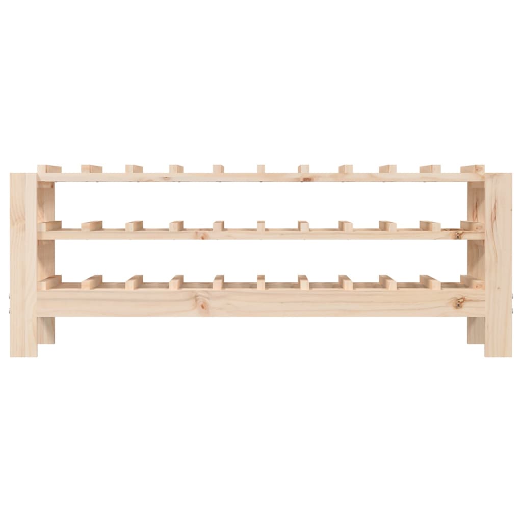 Weinregal 109,5x30x107,5 cm Massivholz Kiefer