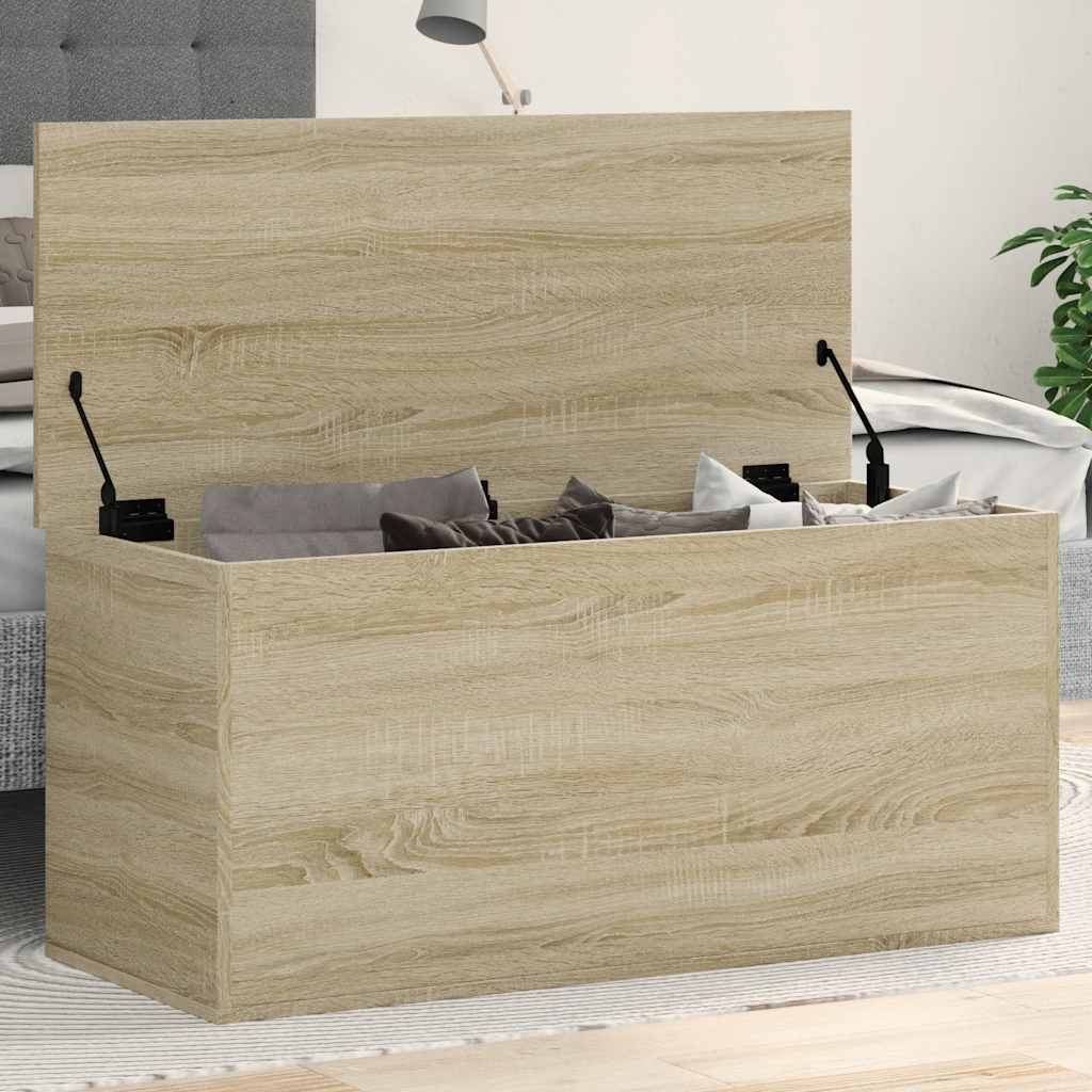 Aufbewahrungstruhe Weiß 84x42x46 cm Holzwerkstoff