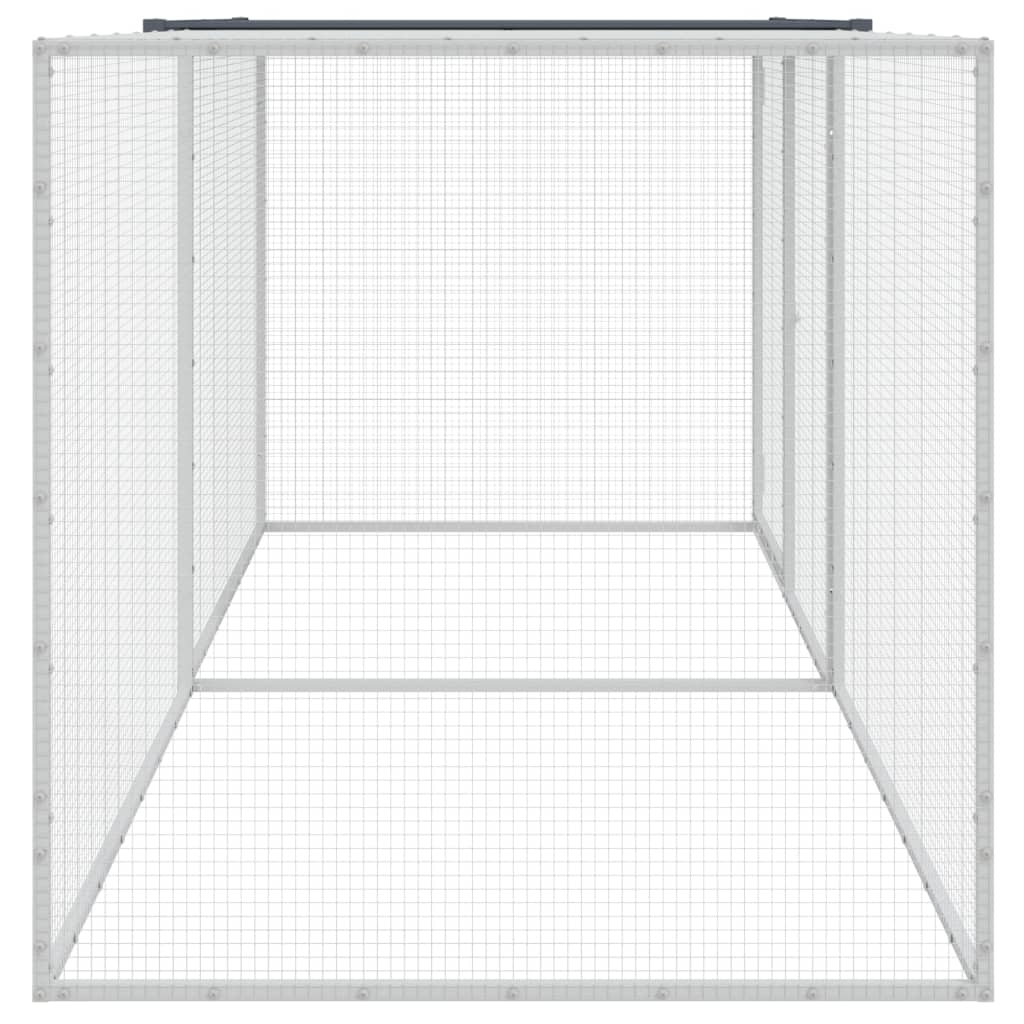 Hühnerkäfig mit Dach Anthrazit 103x98x90 cm Verzinkter Stahl