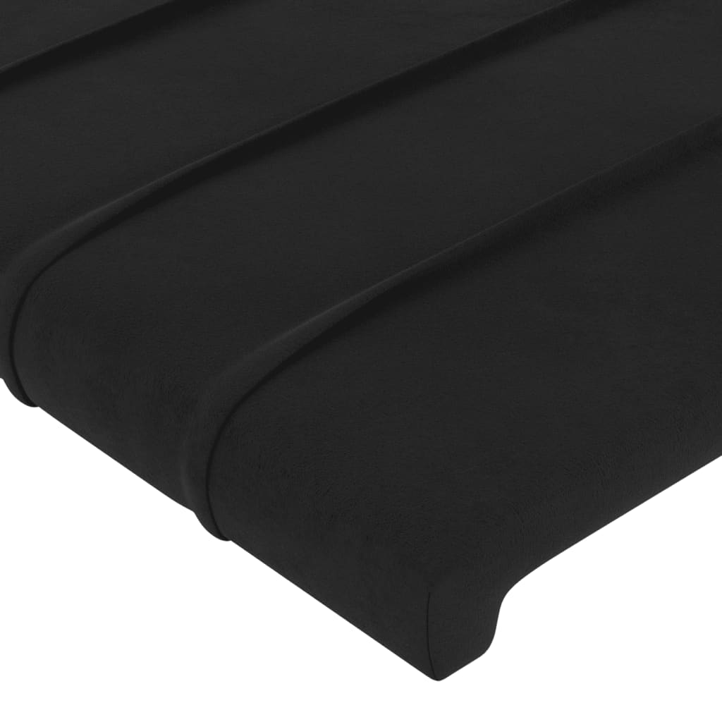 Kopfteil Hellgrau 80x5x118/128 cm Samt