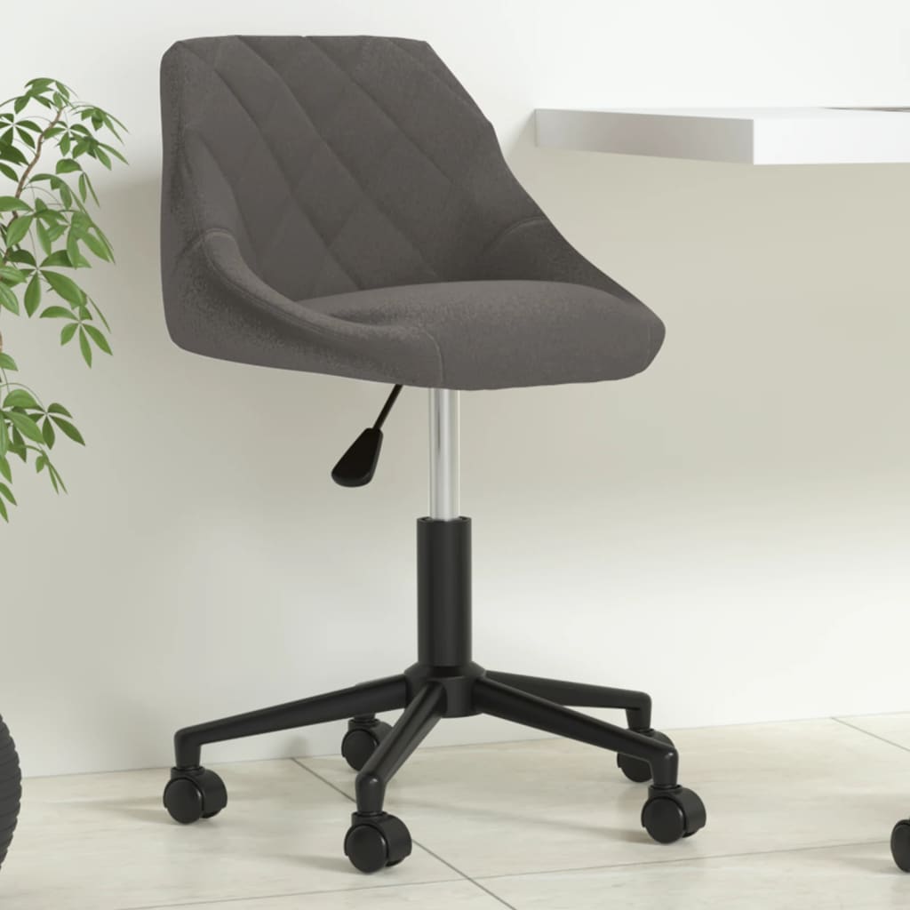 Bürostuhl Drehbar Creme Samt