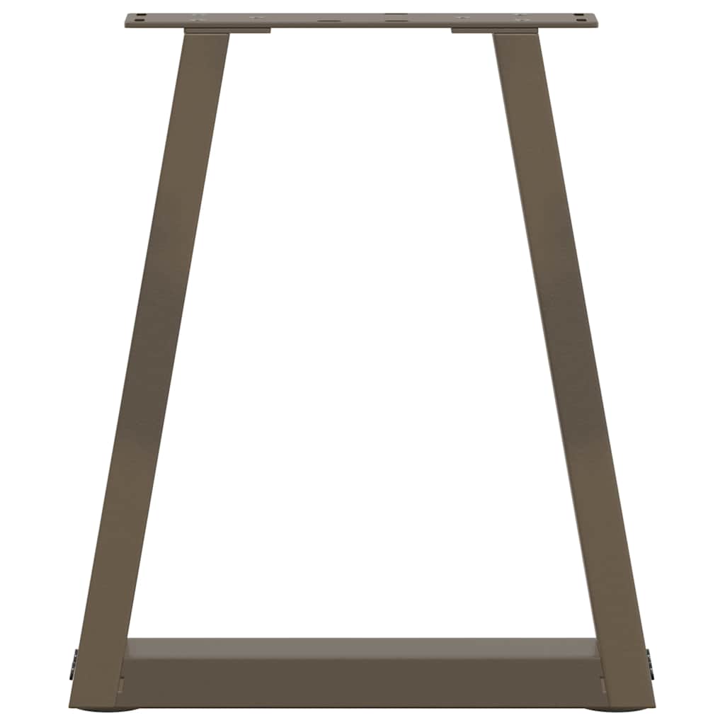 Couchtischbeine V-Form 2 Stück Schwarz 30x(30-31,3) cm Stahl