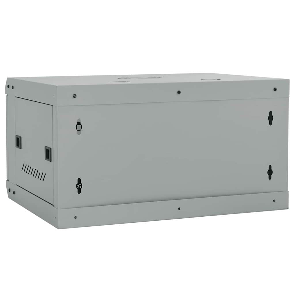 Netzwerkschrank mit Speicher Grau 60 x 45 x 28 cm Stahl