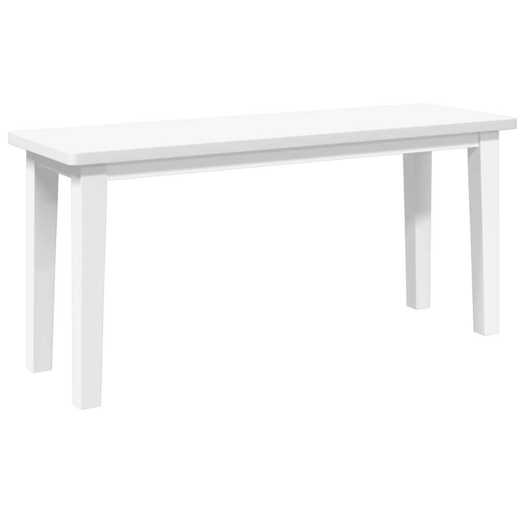 Bank 90 cm Braun Massivholz Gummibaum