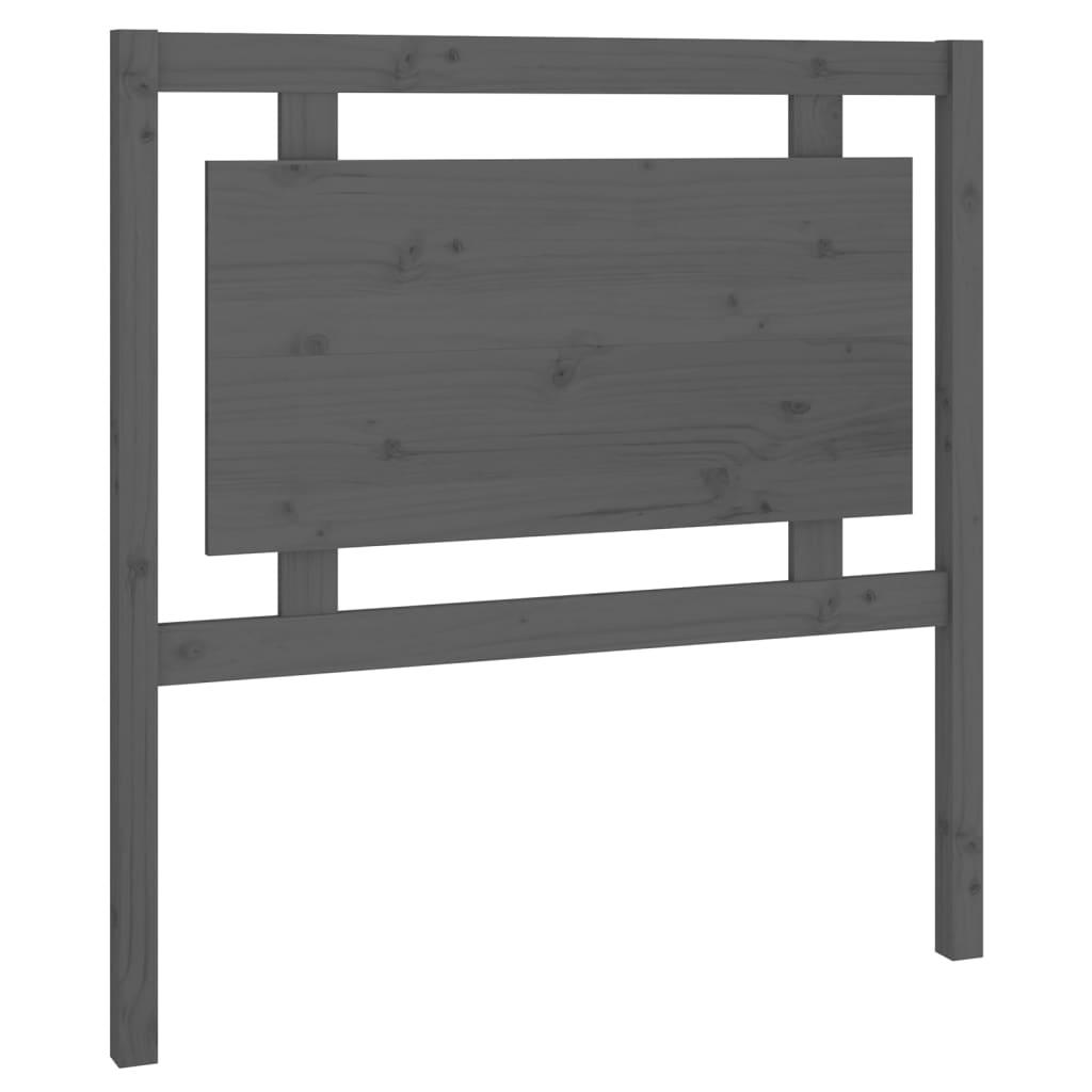Kopfteil Grau 80,5x4x100 cm Massivholz Kiefer