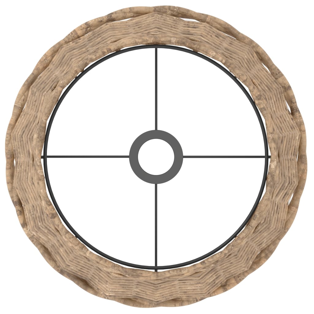 Lampenschirm Weiß Ø15x12 cm Korbweide