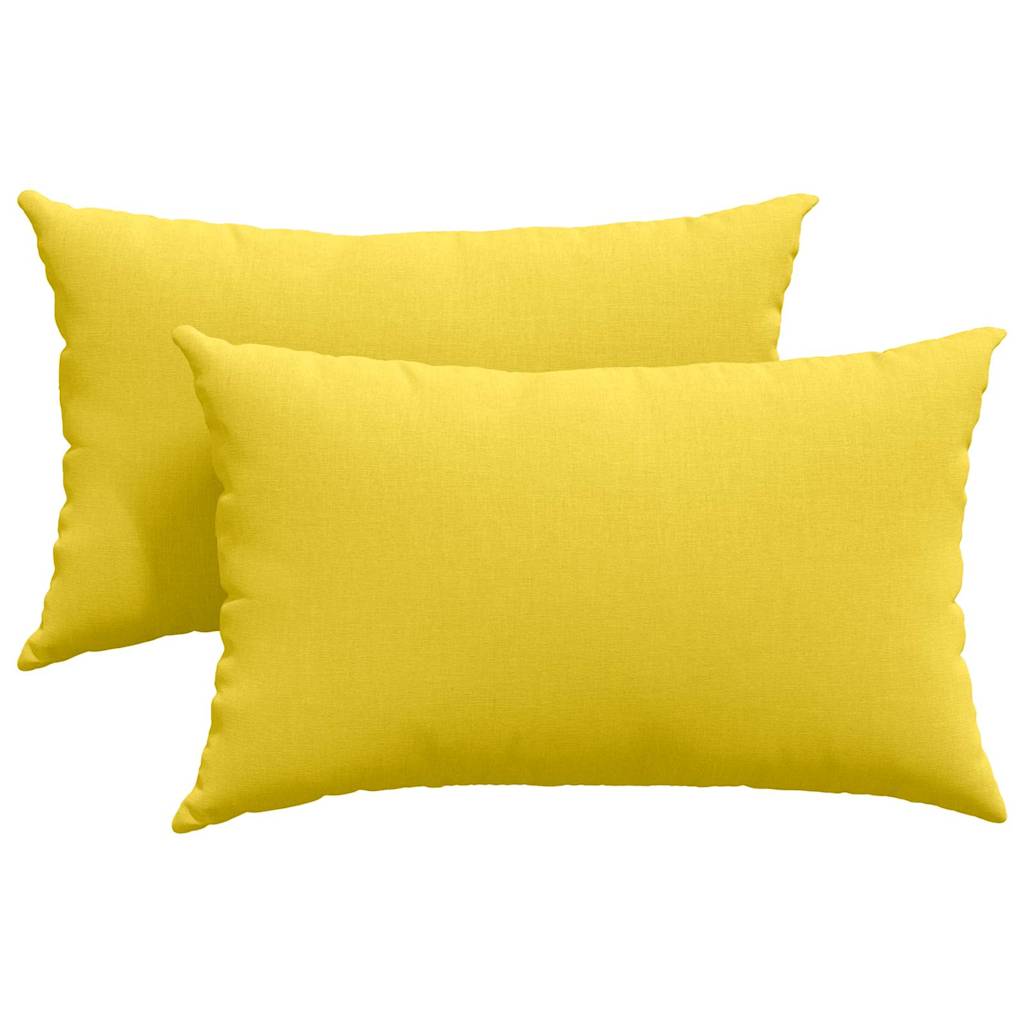 Sofakissen 2 pcs Hellgrau 50 x 30 cm Stoff