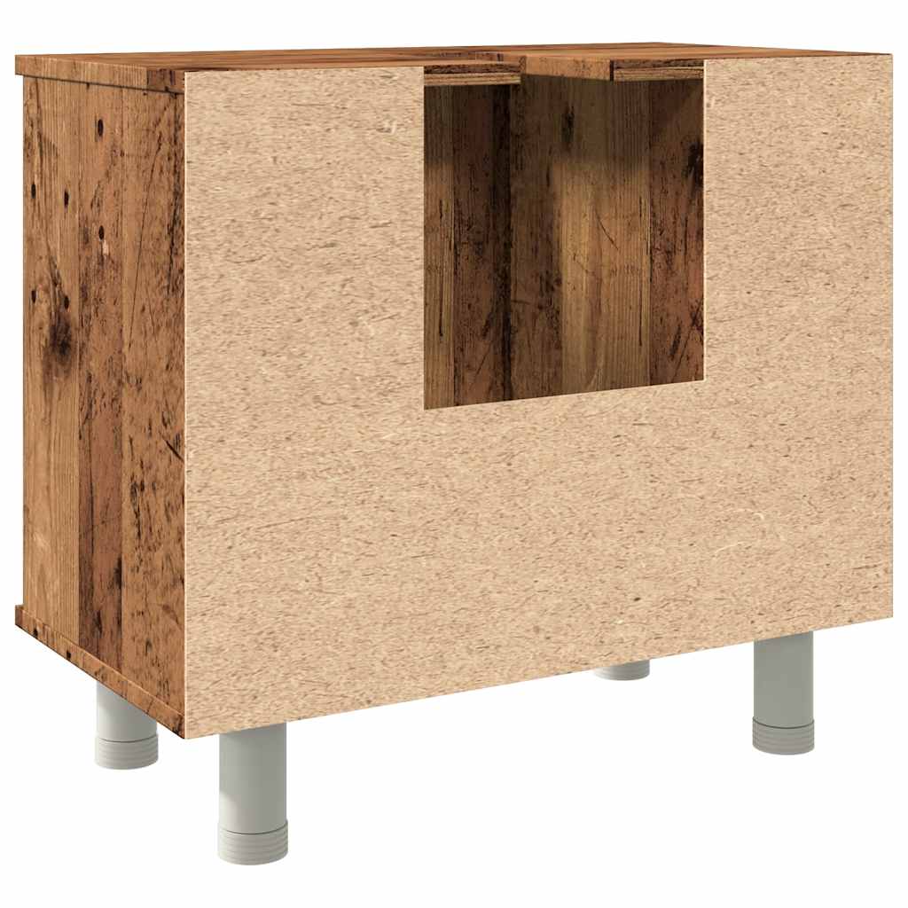 Badezimmerschrank Weiß 60x32x53,5 cm Holzwerkstoff