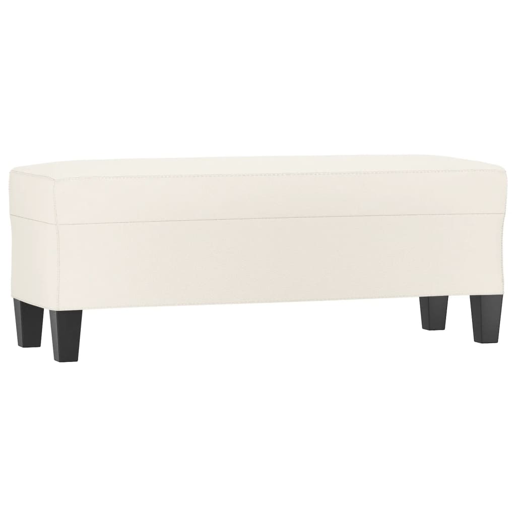 Sitzbank Schwarz 70x35x41 cm Kunstleder