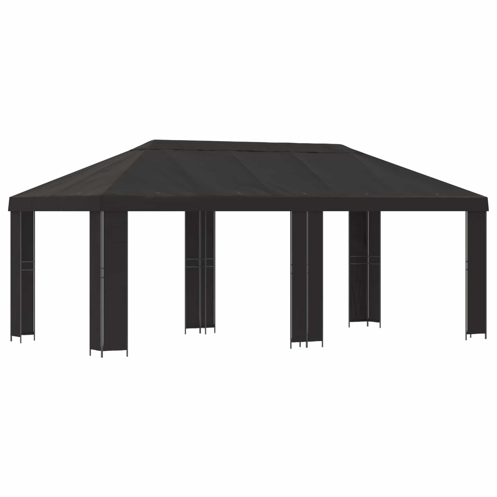 Garten Pavillon 6 x 3 m Beige Polyester und Stahl 190
