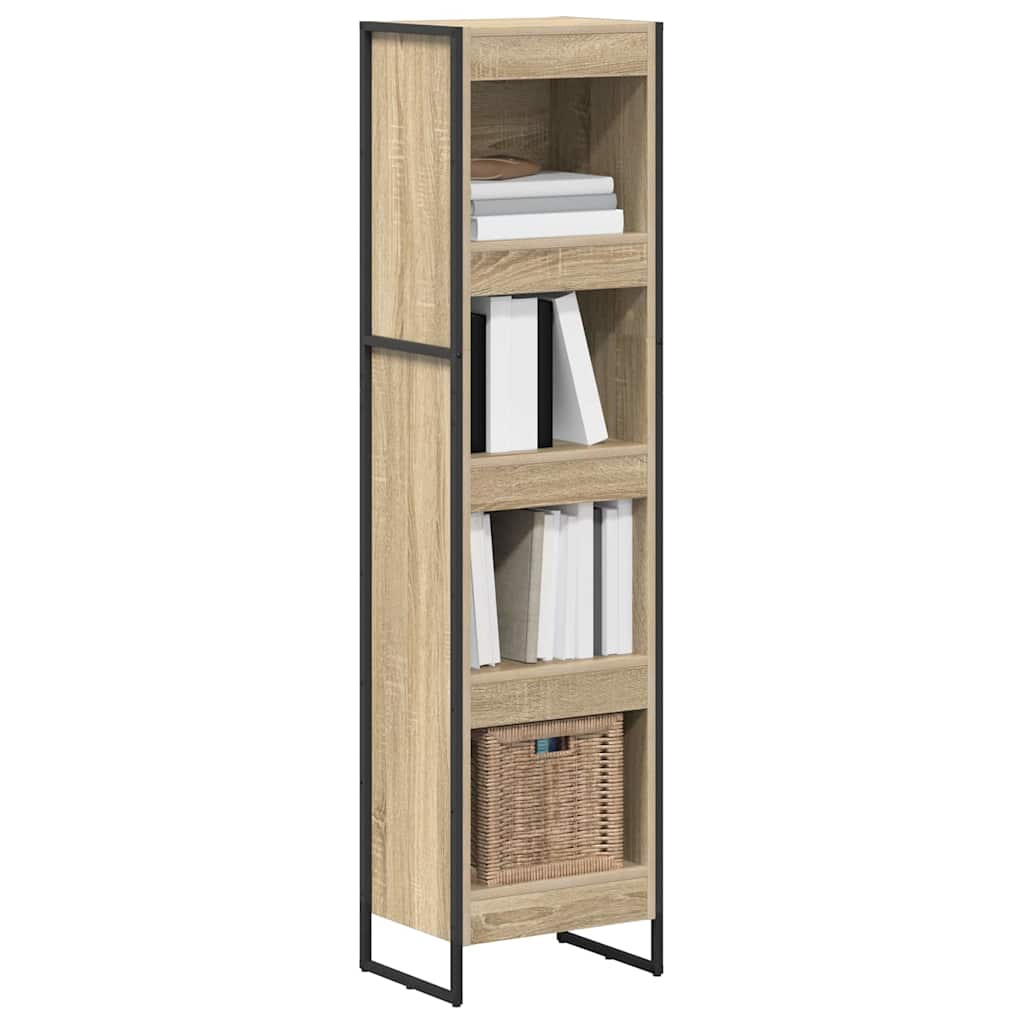Bücherregal 2 pcs Schwarz Eichen-Optik 60 x 30 x 189,5 cm