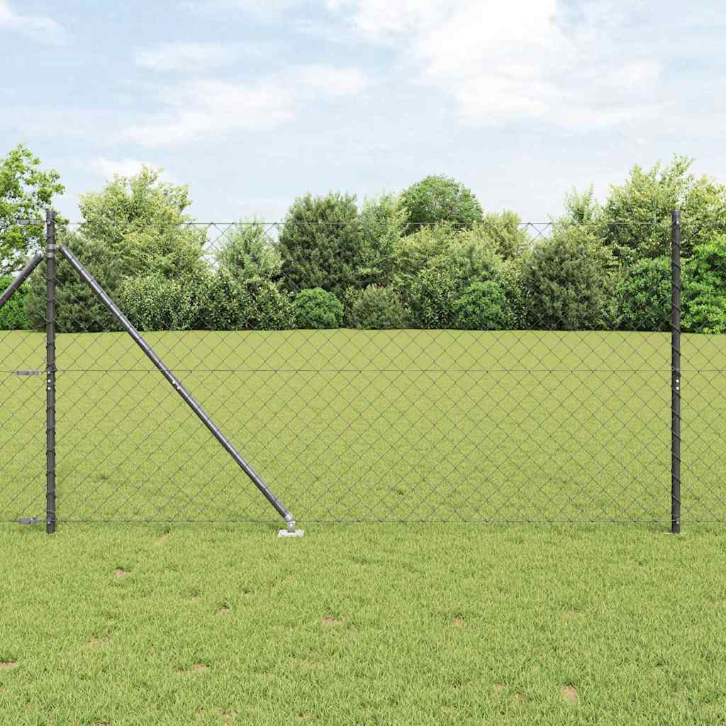 Outdoor Kettenglied-Zaun Erdfixierung 10 x 0,4 m Grün Netz