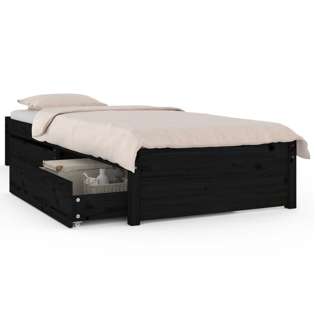 Bett mit Schubladen 75x190 cm