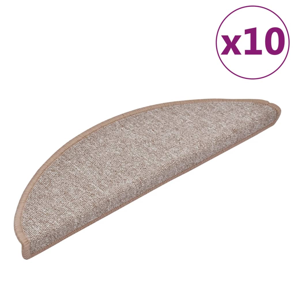 Stufenmatten 15 Stk. 56x17x3 cm Anthrazit Halbrund