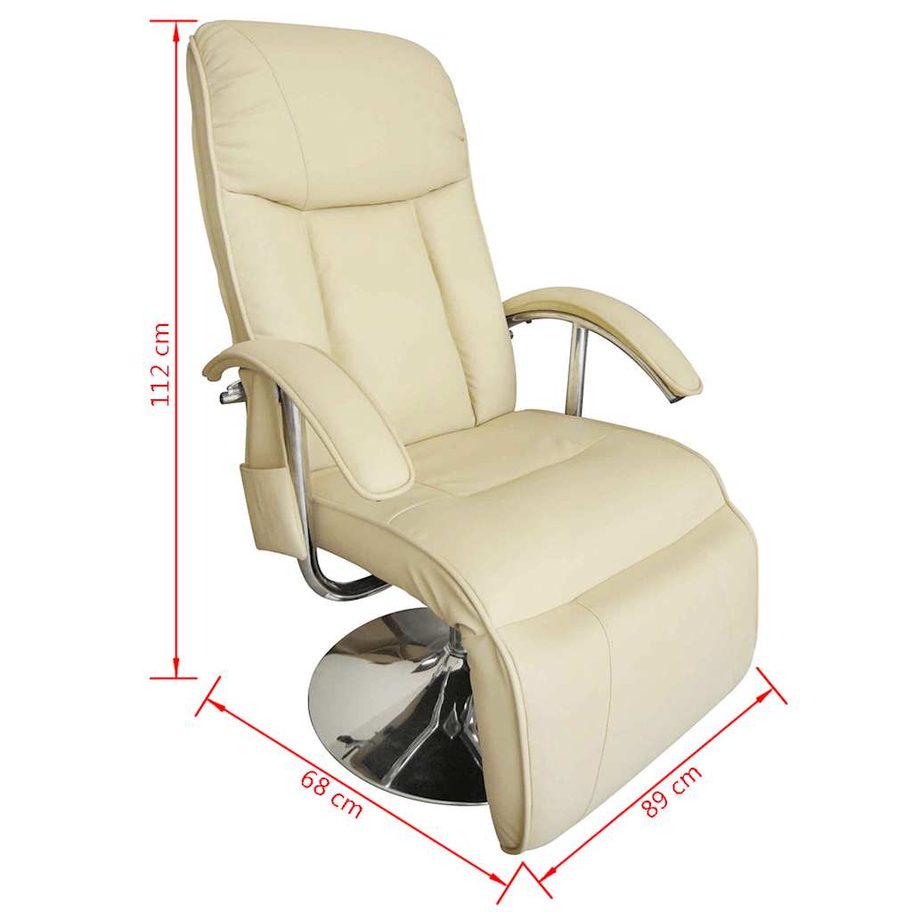 Massagesessel Schwarz Kunstleder