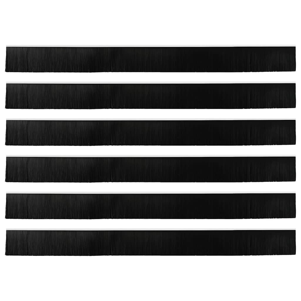 Aufsteck Türbürstendichtungen 2 pcs Braun 100 cm