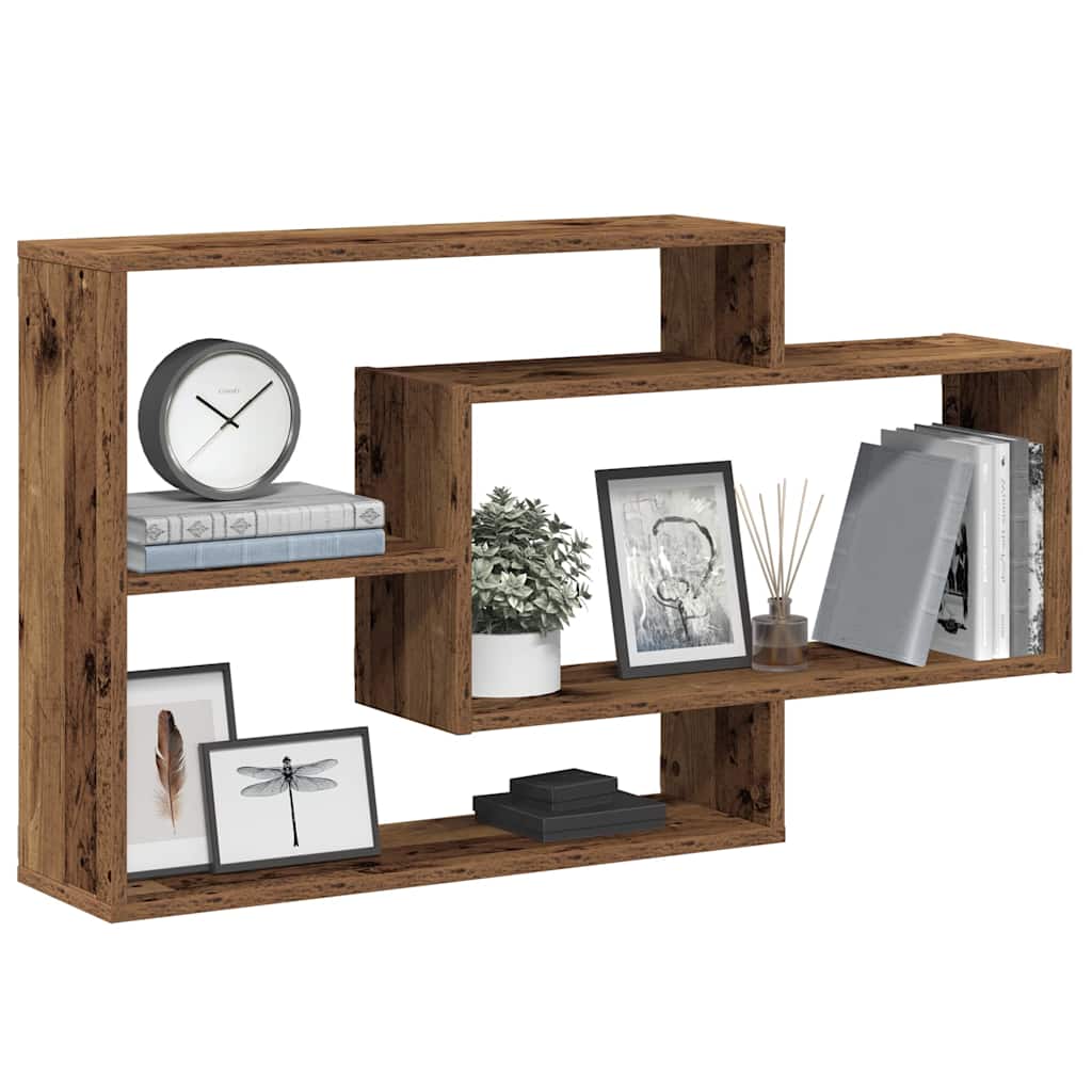Wandregale Weiß 104x20x58,5 cm Holzwerkstoff