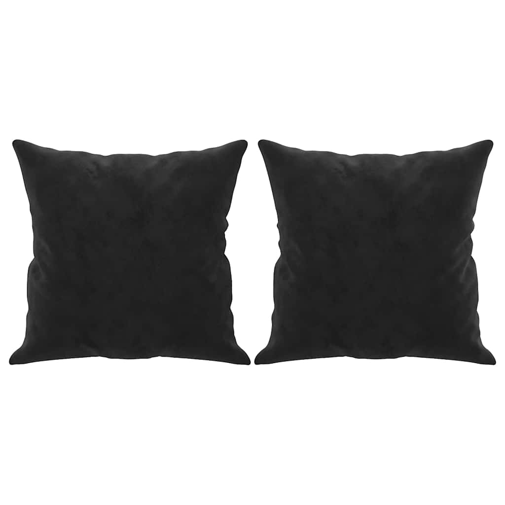 2-Sitzer-Sofa mit Zierkissen Dunkelgrün 120 cm Samt