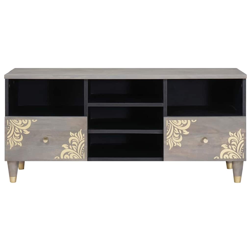 TV-Schränk Honigbraun 100 x 33 x 46 cm Massivholz Mango