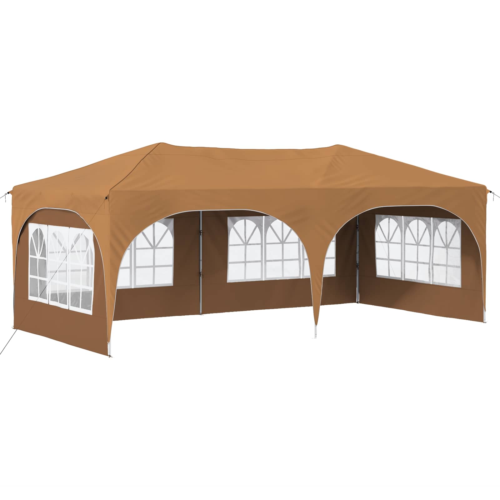 Pop-up Partyzelt 575 x 288 x 245 cm Creme Oxford-Stoff