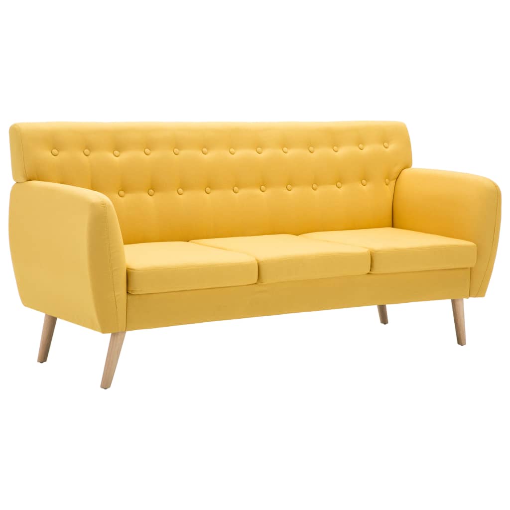 3-Sitzer-Sofa Stoff 172x70x82 cm Dunkelgrau