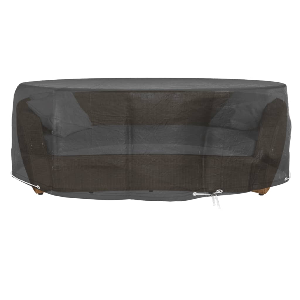 Abdeckungen für Lounge-Insel 2 Stk. 8 Ösen Ø188x50 cm Rund
