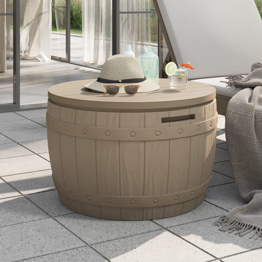 3-in-1 Gartenbox Schwarz Polypropylen