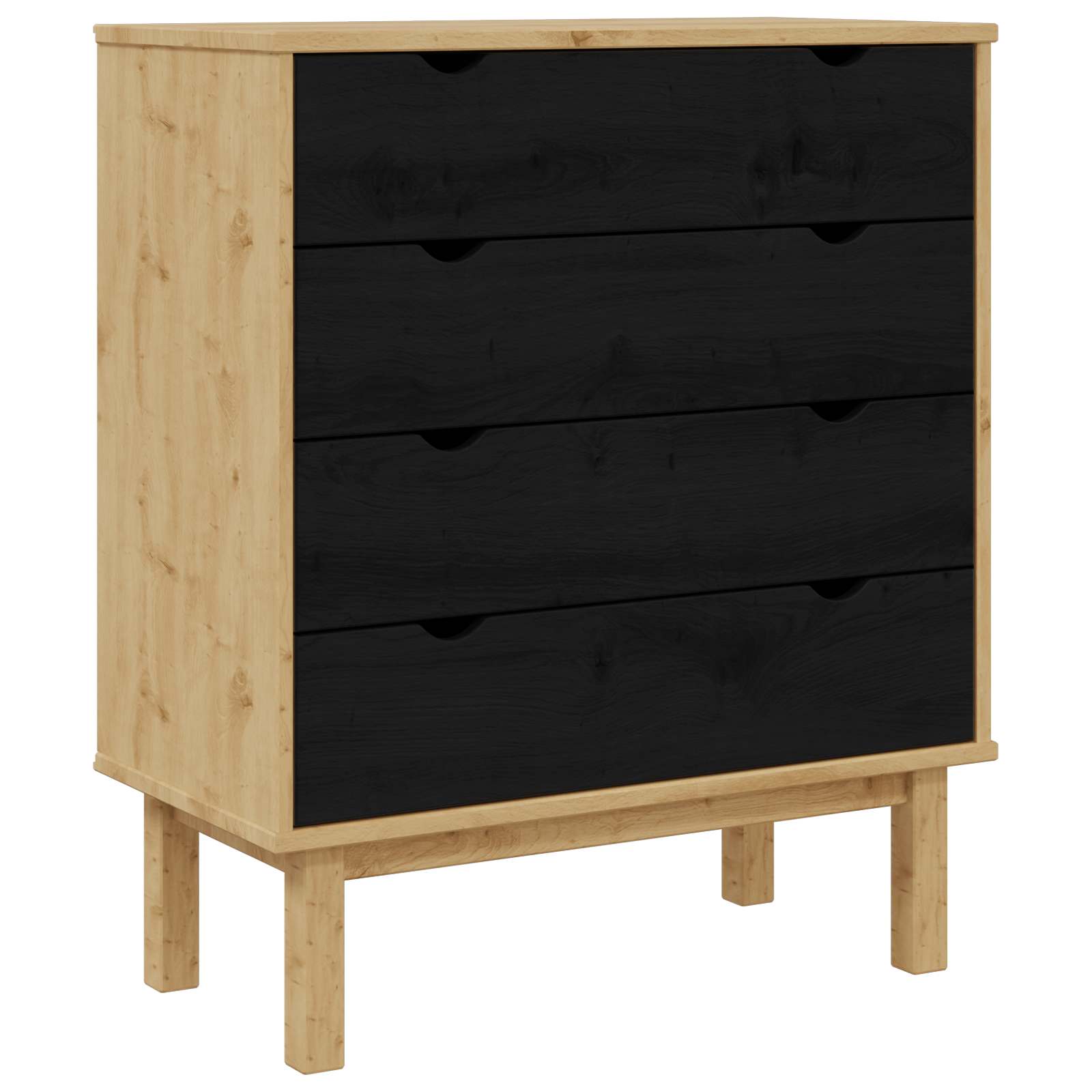 Schubladenschrank OTTA 76,5x39,5x90 cm Massivholz