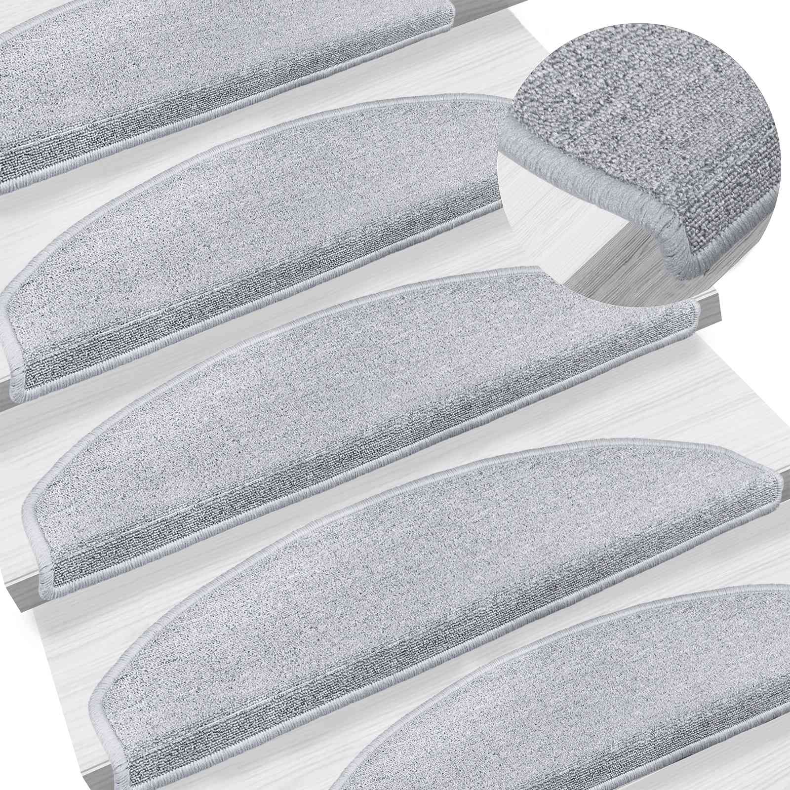 Stufenmatten 15 Stk. 56x17x3 cm Anthrazit Halbrund