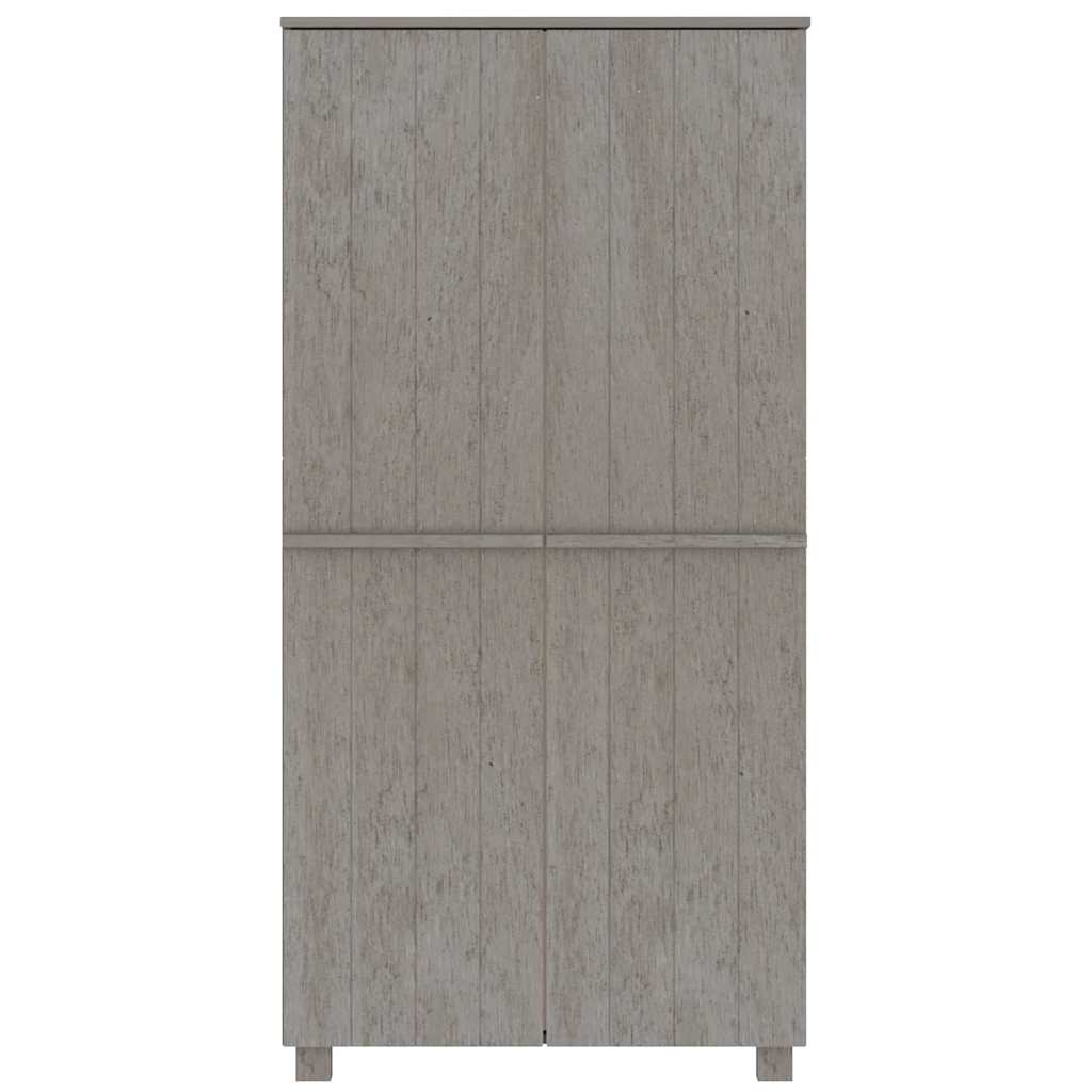 Kleiderschrank HAMAR Honigbraun 89x50x180 cm Massivholz Kiefer