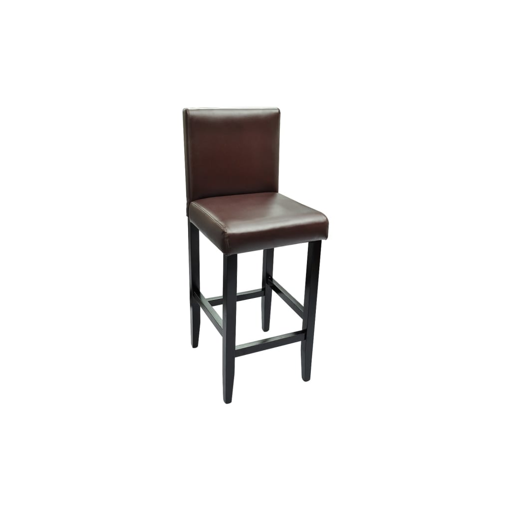 Barhocker 2 Stk. Weiß Kunstleder