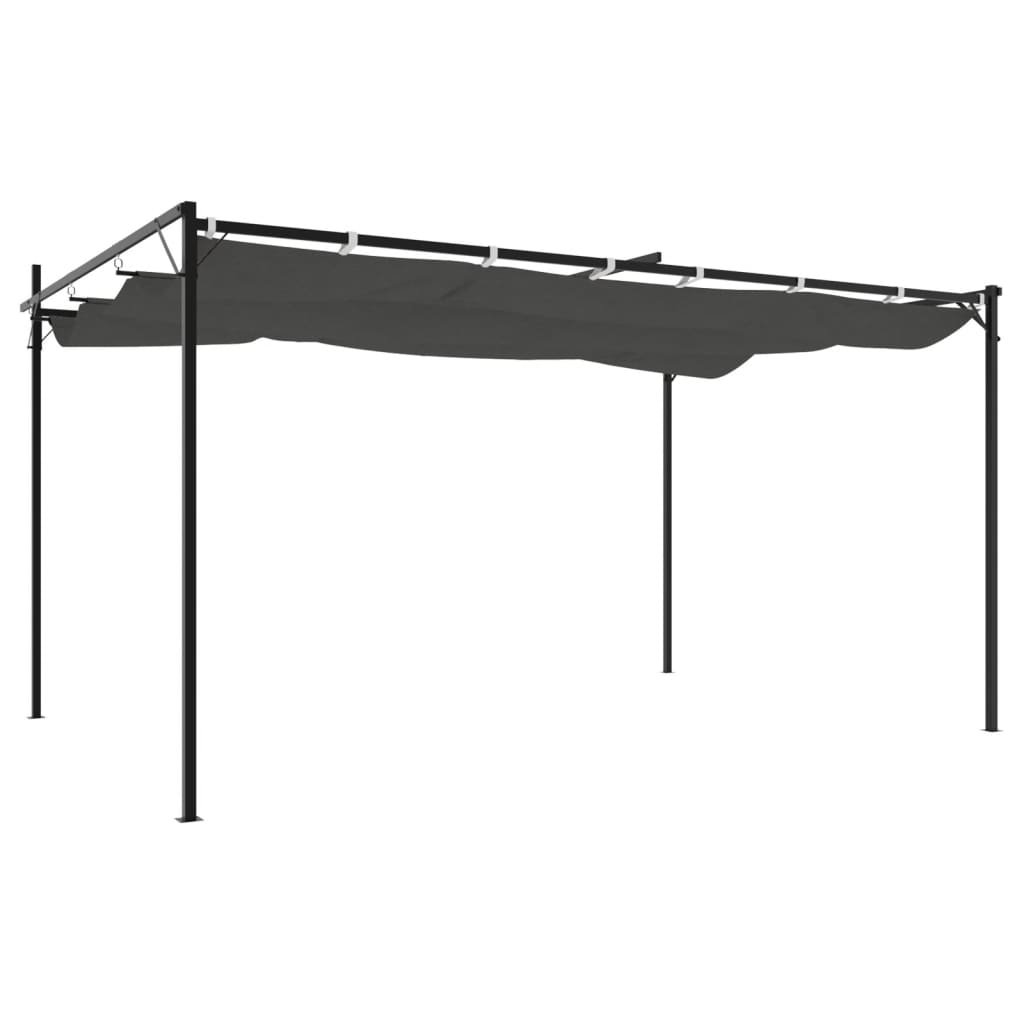 Pergola mit Schiebedach Creme 295x292x230 cm