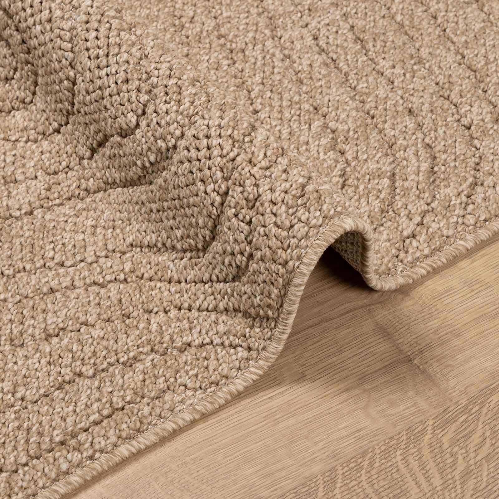 Bereichsteppiche Rechtwinklig AGIRA Natur 150 x 80 cm Polyester