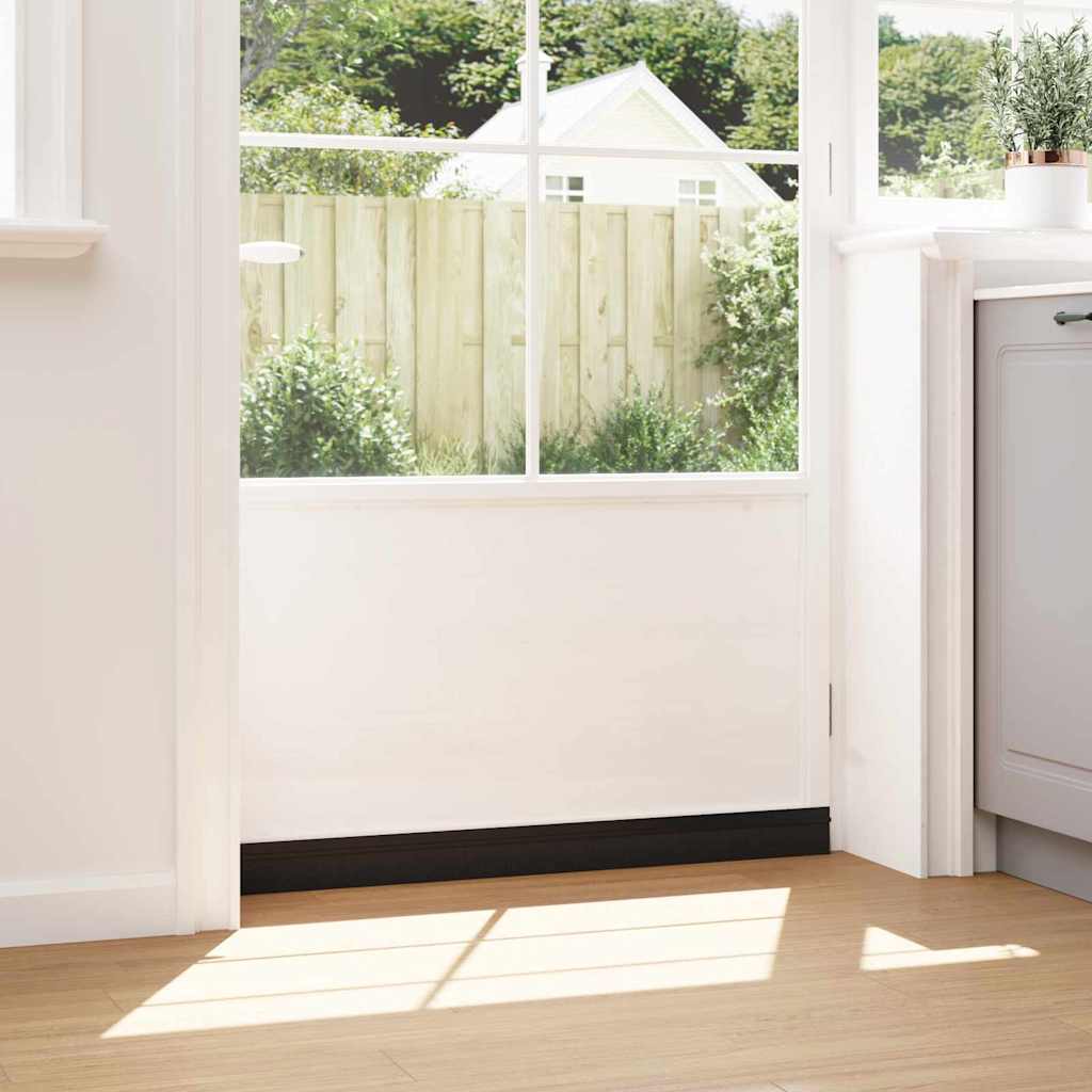 Selbstklebende Türbürstendichtungen 2 pcs Braun 100 cm