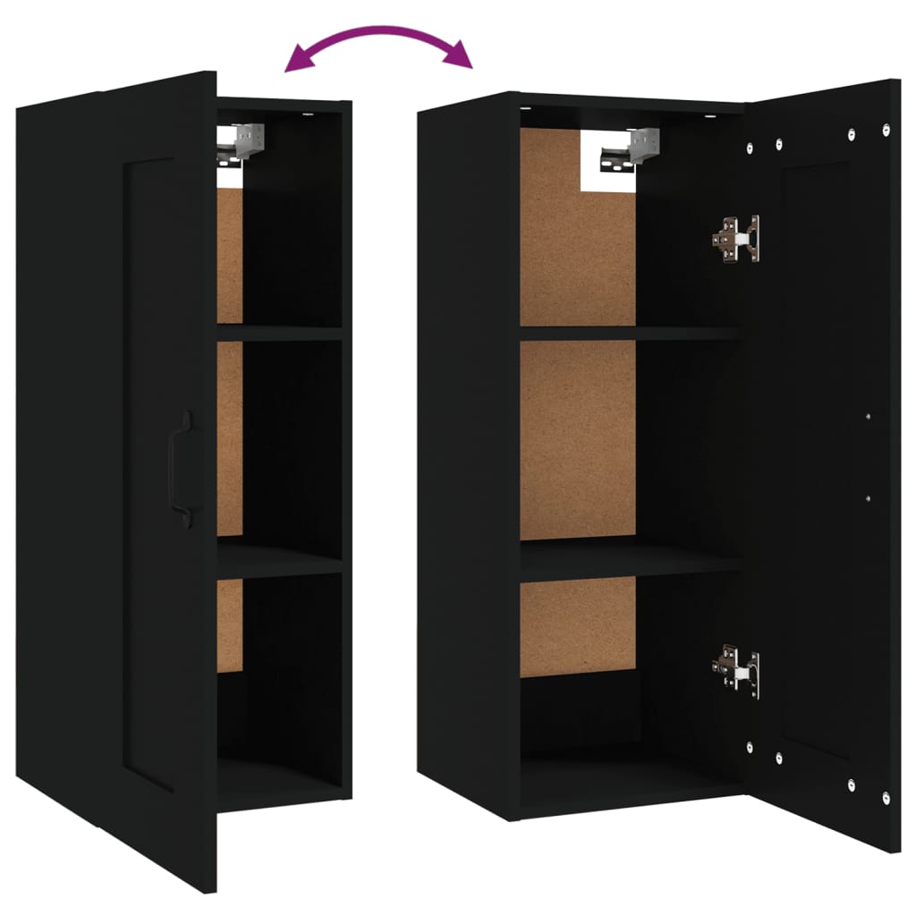 Hängeschrank Weiß 35x34x90 cm Holzwerkstoff