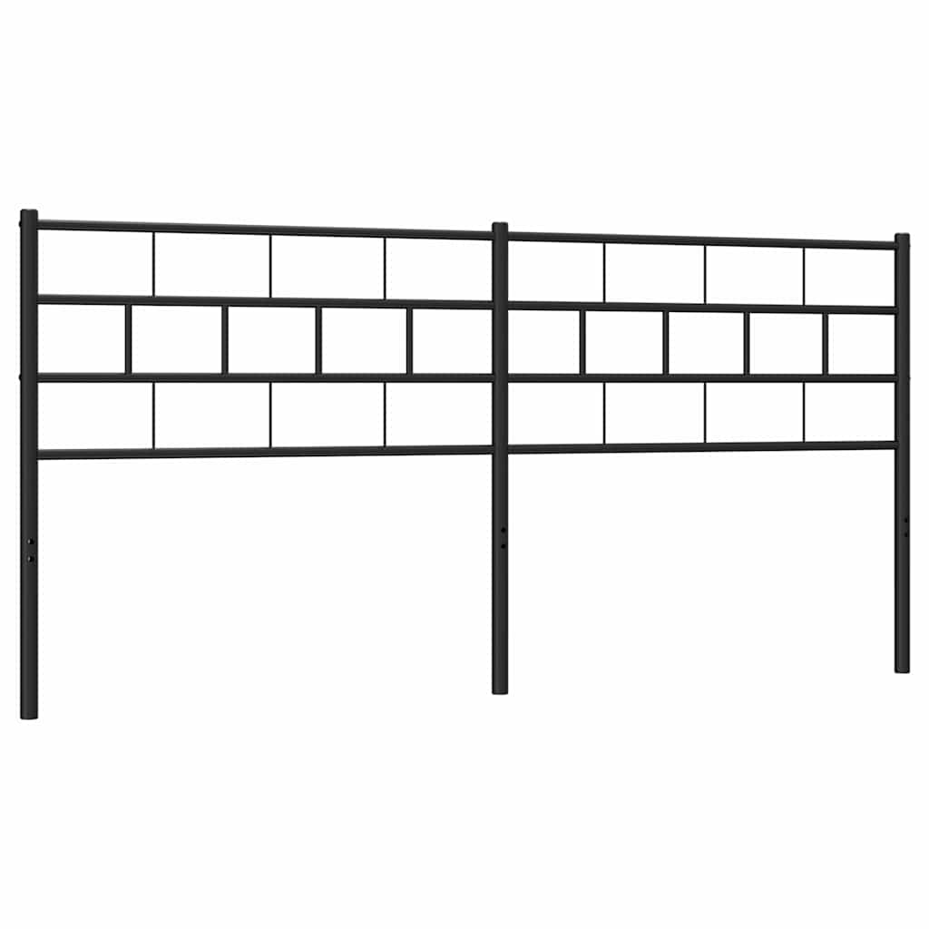 Ersatz-Kopfteil Metall Schwarz 100 cm