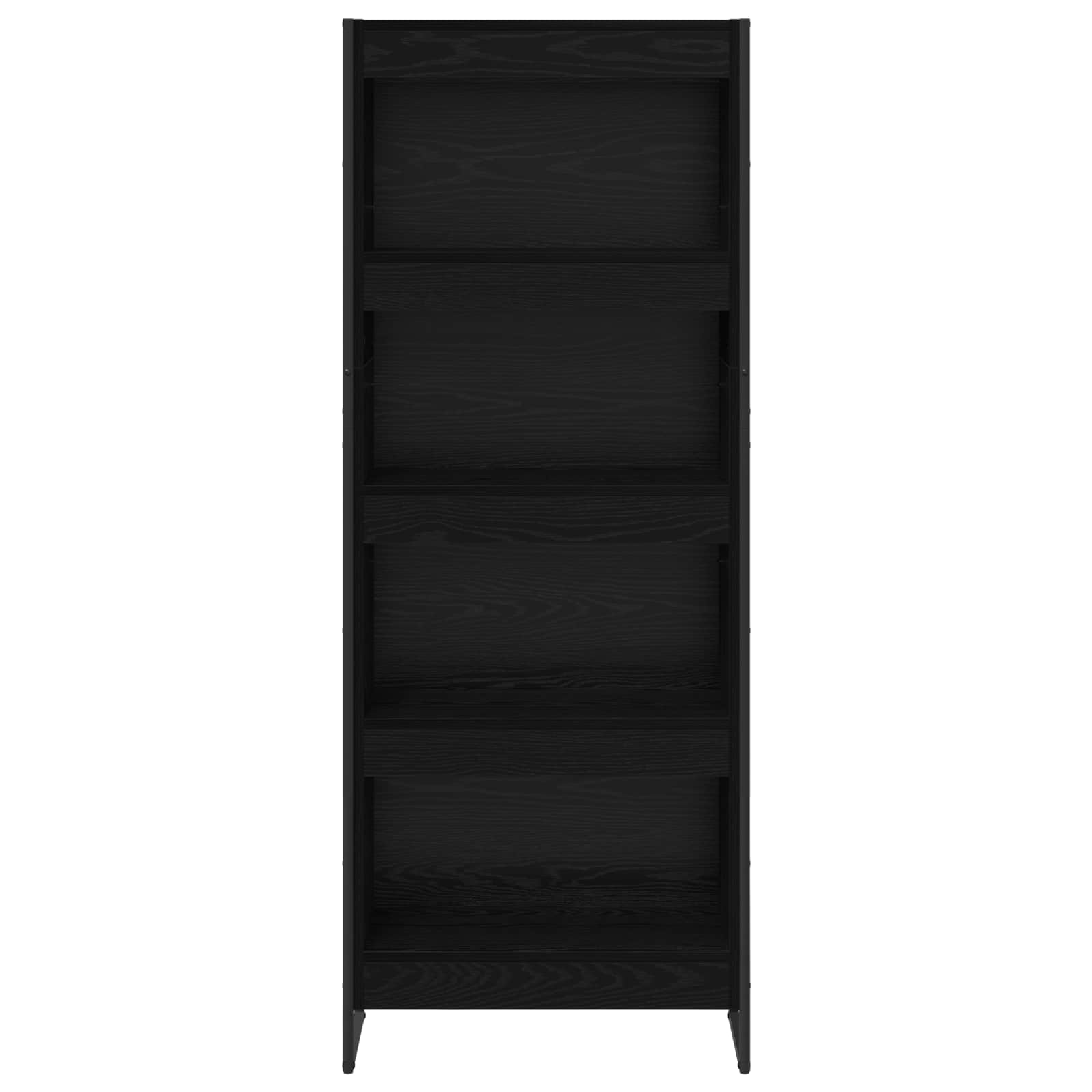 Bücherregal 2 pcs Schwarz Eichen-Optik 60 x 30 x 189,5 cm