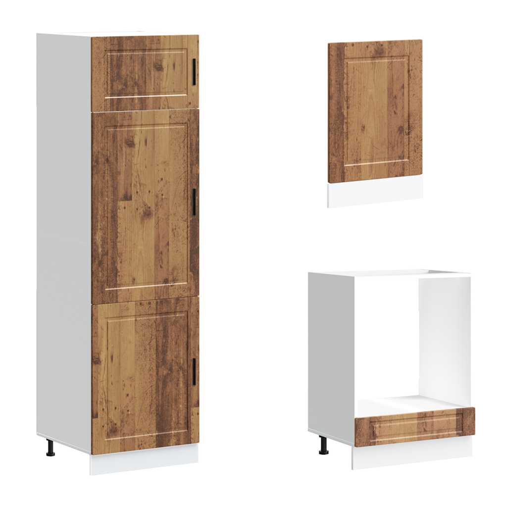 7-tlg. Küchenschrank-Set Porto Weiß Holzwerkstoff