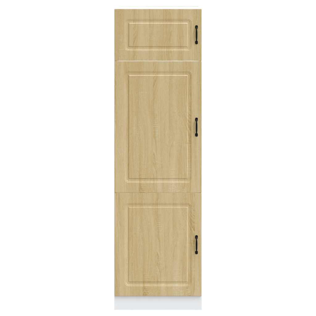 Herdumbauschränke 2 Stk. Kalmar Weiß Holzwerkstoff