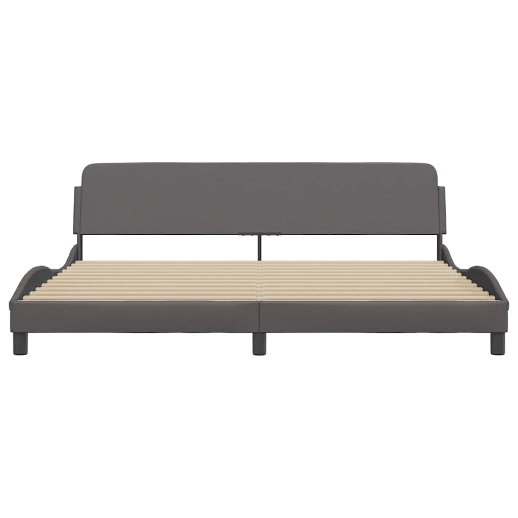 Bettgestell "Dover" Schwarz 80x200 cm Kunstleder