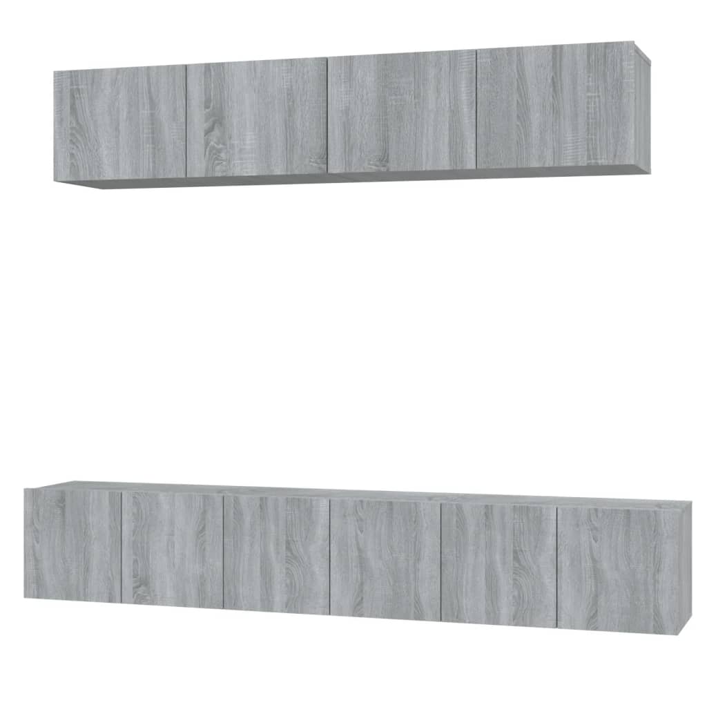 5-tlg. TV-Schrank-Set Weiß Holzwerkstoff