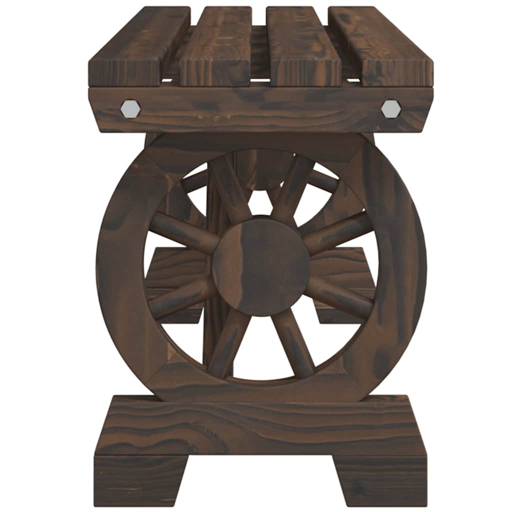 Garten-Fußhocker 40x36,5x38,5 cm Massivholz Tanne